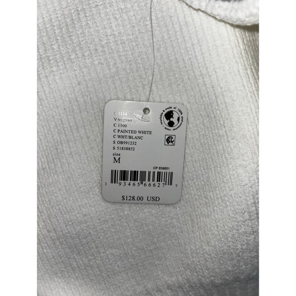 Free People Womens Sweater Size Medium White - Picture 4 of 4